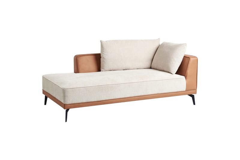 Modulsoffa Myken Beige/brun/svart, Högervänd - Beige/brun/svart, Högervänd - Möbler - Vardagsrum - Soffor - Modulsoffor - Komplett modulsoffa