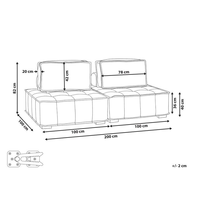 Modulsoffa Tibro - Off-White - Möbler - Vardagsrum - Soffor - Modulsoffor - Komplett modulsoffa