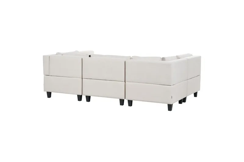 Modulsoffa Unstad Beige/svart - Beige/svart - Möbler - Vardagsrum - Soffor - Modulsoffor - Komplett modulsoffa
