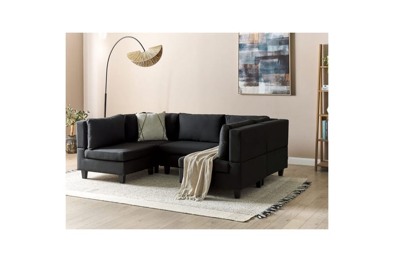 Modulsoffa Unstad Svart - Svart - Möbler - Vardagsrum - Soffor - Modulsoffor - Komplett modulsoffa