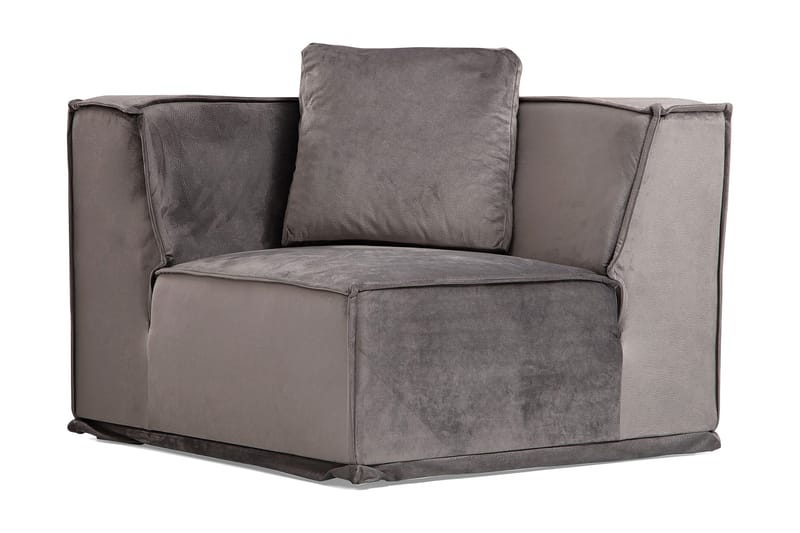 Nightcap Soffa m. Divan 4-sits - Grå - Möbler - Vardagsrum - Soffor - Modulsoffor - Komplett modulsoffa