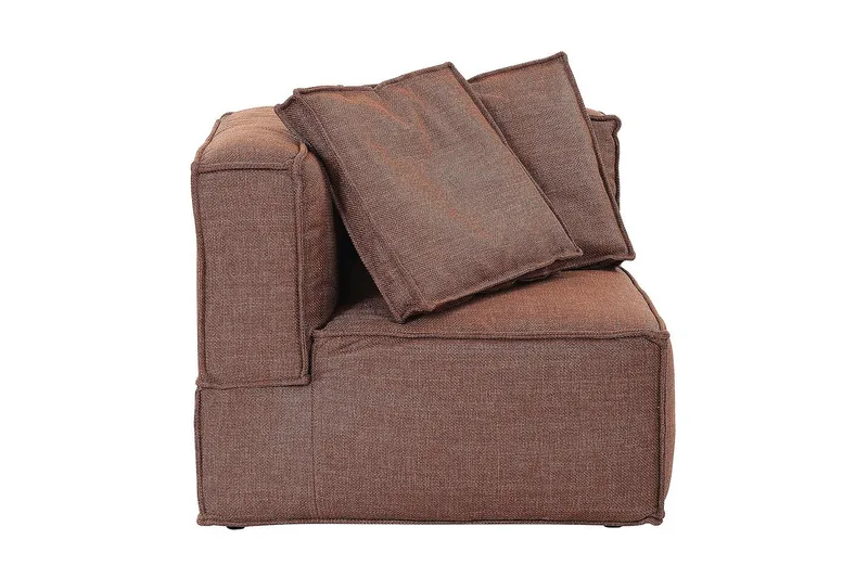 Oceanis Hörnmodul/armstödsmodul höger - Brun - Möbler - Vardagsrum - Soffor - Modulsoffor - Övriga moduler till modulsoffa