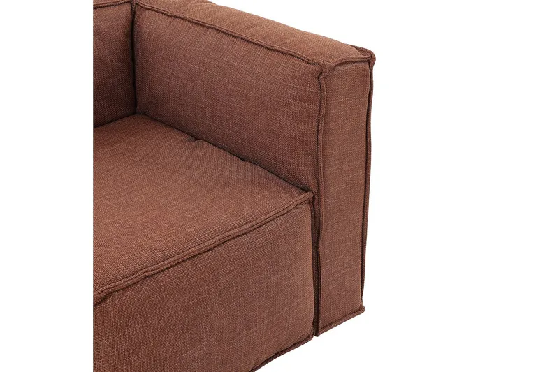 Oceanis Hörnmodul/armstödsmodul höger - Brun - Möbler - Vardagsrum - Soffor - Modulsoffor - Övriga moduler till modulsoffa