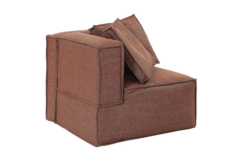 Oceanis Hörnmodul/armstödsmodul höger - Brun - Möbler - Vardagsrum - Soffor - Modulsoffor - Övriga moduler till modulsoffa