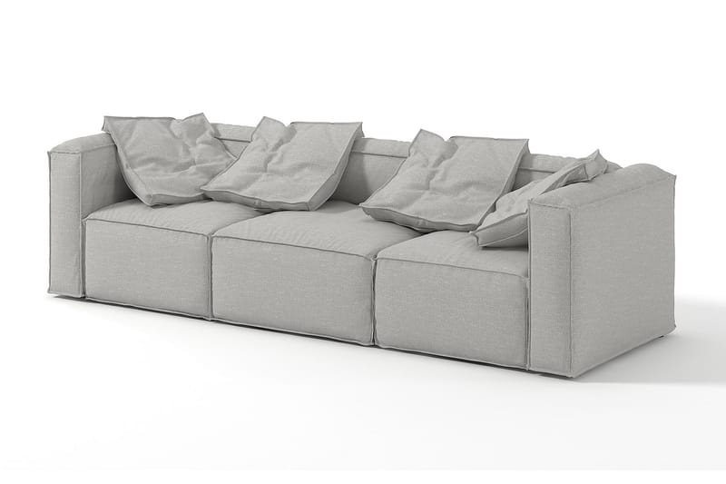 PASTIDA Hörnmodul/armstödsmodul höger Beige/Svart - Sofftillbehör - Övriga moduler till modulsoffa - Armstöd soffa