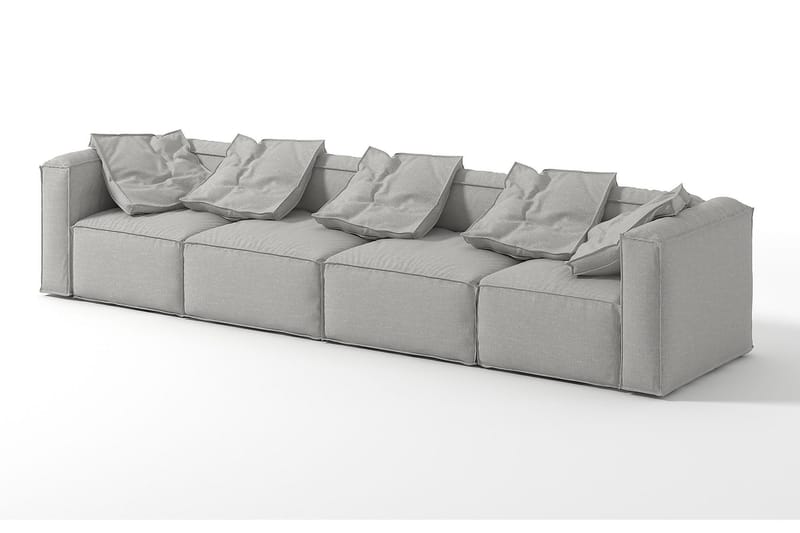 PASTIDA Hörnmodul/armstödsmodul höger Beige/Svart - Sofftillbehör - Övriga moduler till modulsoffa - Armstöd soffa