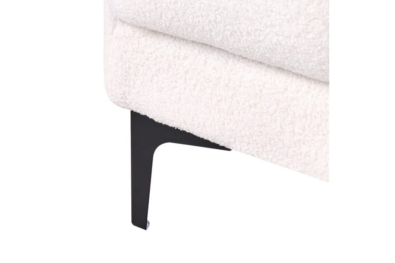 Schäslong Alnes Vit/Svart - Vit/Svart - Möbler - Vardagsrum - Fåtöljer - Schäslongfåtöljer & divanfåtöljer