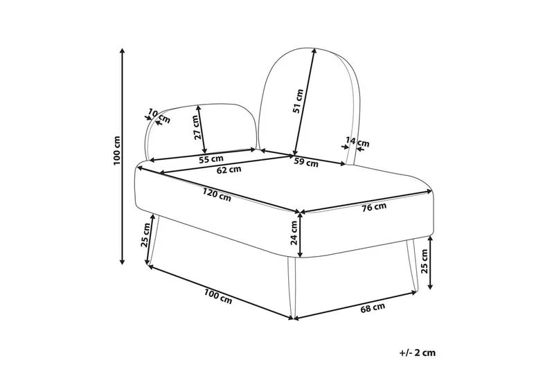 Schäslong Arcey Vänstervänd - Vänstervänd - Möbler - Vardagsrum - Soffor - Modulsoffor - Hörnmodul