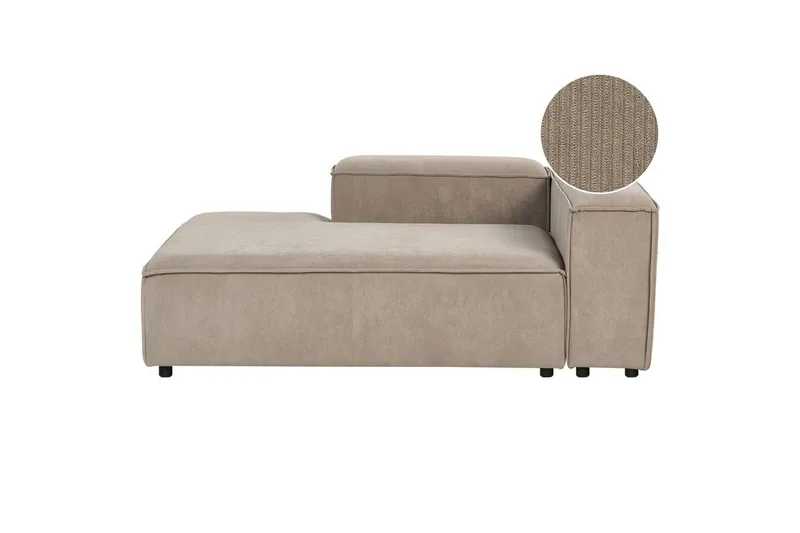 Schäslong Ardal Taupe, svart, Högervänd, Taupe, svart, Högervänd