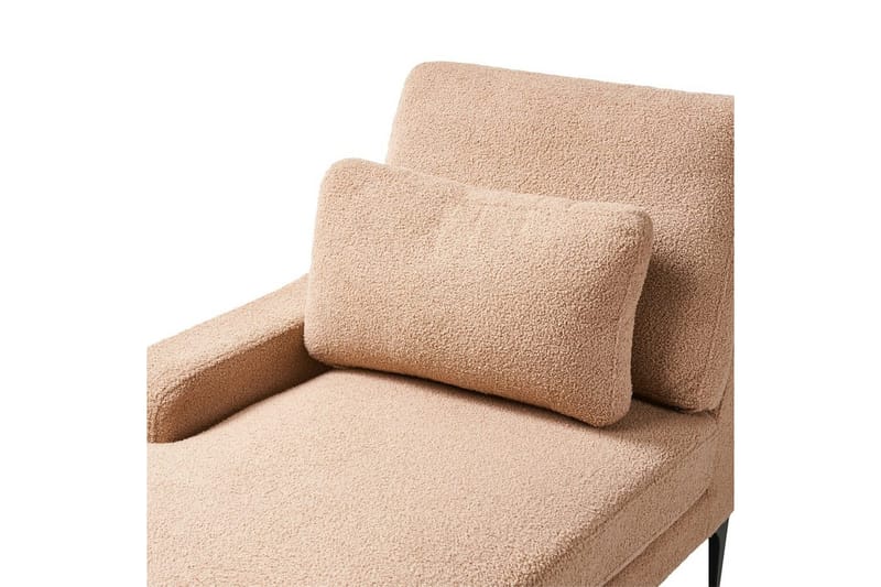 Schäslong Ewron Beige, svart, Högervänd - Beige, svart, Högervänd - Möbler - Vardagsrum - Soffor - Modulsoffor - Hörnmodul