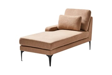 Schäslong Ewron Beige, svart, Högervänd - Beige, svart, Högervänd - Möbler - Vardagsrum - Soffor - Modulsoffor - Hörnmodul