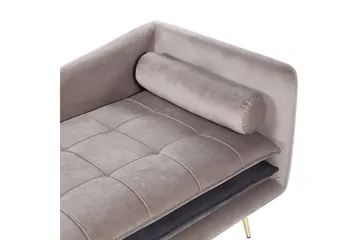 Schäslong Gonesse Beige, Grå, Guld - Beige, Grå, Guld - Möbler - Vardagsrum - Soffor - Modulsoffor - Hörnmodul