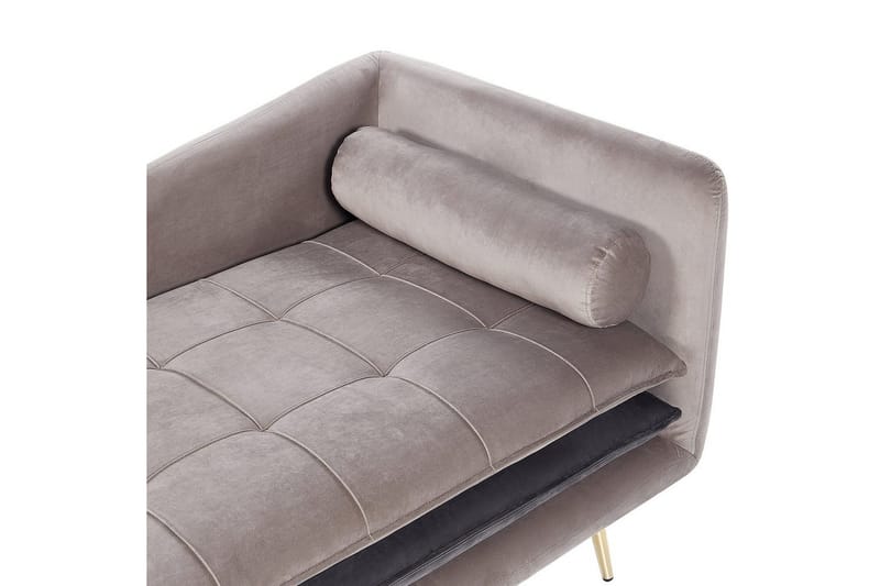 Schäslong Gonesse Beige, Grå, Guld - Beige, Grå, Guld - Möbler - Vardagsrum - Soffor - Modulsoffor - Hörnmodul