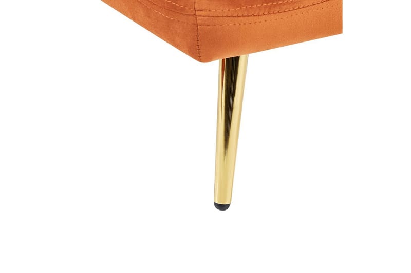 Schäslong Gonesse Orange, guld - Orange, guld - Möbler - Vardagsrum - Soffor - Modulsoffor - Hörnmodul