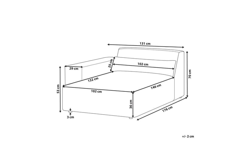 Schäslong Hellnar Grå, Högervänd - Grå, Högervänd - Möbler - Vardagsrum - Soffor - Modulsoffor - Hörnmodul