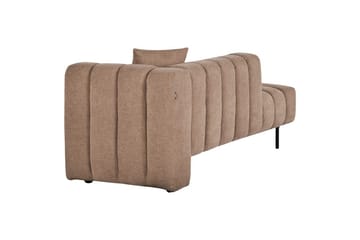 Schäslong Lannils Brun, Svart, Högervänd - Brun, Svart, Högervänd - Möbler - Vardagsrum - Soffor - Modulsoffor - Hörnmodul