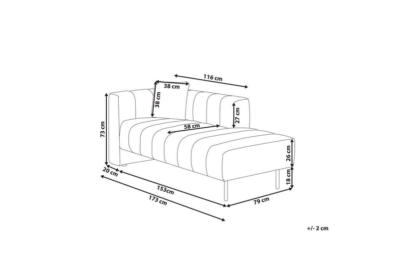 Schäslong Lannils Brun, Svart, Vänstervänd - Brun, Svart, Vänstervänd - Möbler - Vardagsrum - Soffor - Modulsoffor - Hörnmodul