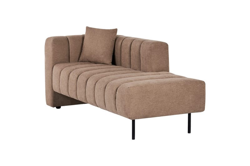 Schäslong Lannils Brun, Svart, Vänstervänd - Brun, Svart, Vänstervänd - Möbler - Vardagsrum - Soffor - Modulsoffor - Hörnmodul