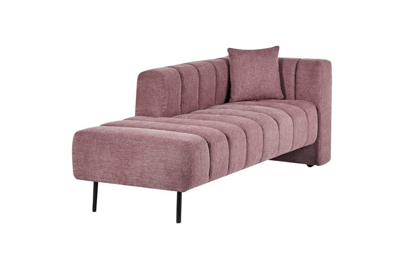 Schäslong Lannils Rosa, Svart, Högervänd - Rosa - Möbler - Vardagsrum - Soffor - Modulsoffor - Hörnmodul