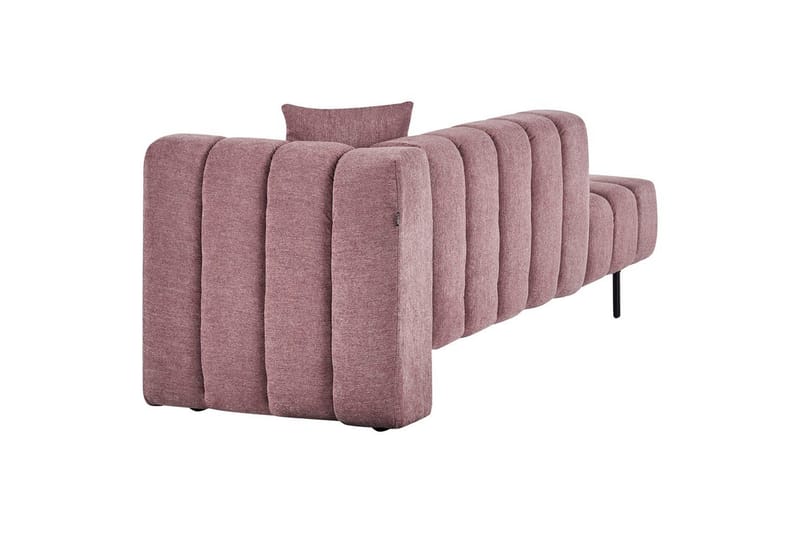 Schäslong Lannils Rosa, Svart, Högervänd - Rosa - Möbler - Vardagsrum - Soffor - Modulsoffor - Hörnmodul
