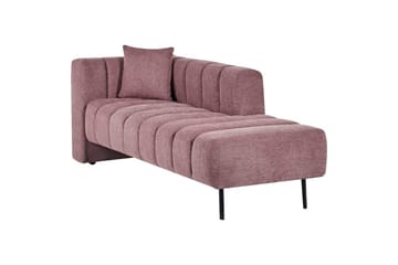 Schäslong Lannils Rosa, Svart, Vänstervänd - Rosa, Svart, Vänstervänd - Möbler - Vardagsrum - Soffor - Modulsoffor - Hörnmodul