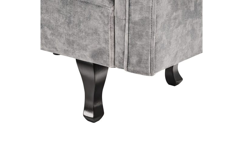 Schäslong Lattes Grå, mörkt trä, Högervänd - Grå - Möbler - Sovrum - Dagbäddar