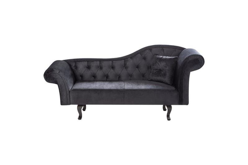 Schäslong Lattes Svart, mörkt trä, Högervänd, Svart, mörkt trä, Högervänd