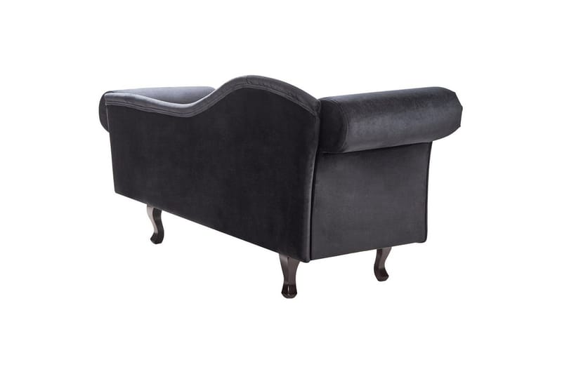 Schäslong Lattes Svart, mörkt trä, Vänstervänd - Svart, mörkt trä, Vänstervänd - Möbler - Sovrum - Dagbäddar