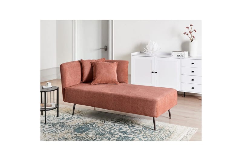 Schäslong Riom Röd, Svart, Vänstervänd - Röd - Möbler - Vardagsrum - Soffor - Modulsoffor - Hörnmodul