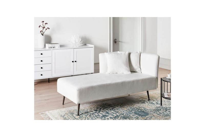 Schäslong Riom Vit, Svart, Högervänd - Vit, Svart, Högervänd - Möbler - Vardagsrum - Soffor - Modulsoffor - Hörnmodul