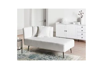 Schäslong Riom Vit, Svart, Vänstervänd - Vit, Svart, Vänstervänd - Möbler - Vardagsrum - Soffor - Modulsoffor - Hörnmodul