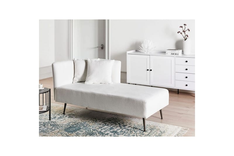 Schäslong Riom Vit, Svart, Vänstervänd - Vit, Svart, Vänstervänd - Möbler - Vardagsrum - Soffor - Modulsoffor - Hörnmodul