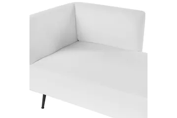 Schäslong Riom Vit, Svart, Vänstervänd - Vit, Svart, Vänstervänd - Möbler - Vardagsrum - Soffor - Modulsoffor - Hörnmodul