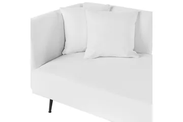 Schäslong Riom Vit, Svart, Vänstervänd - Vit, Svart, Vänstervänd - Möbler - Vardagsrum - Soffor - Modulsoffor - Hörnmodul