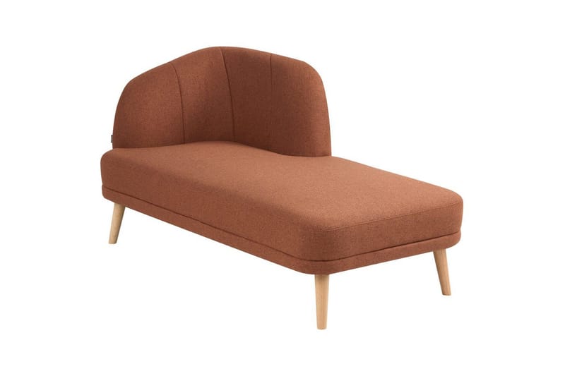 Schäslong Tanlay Brunt, gyllenbrun trä, Vänstervänd - Brunt, gyllenbrun trä, Vänstervänd - Möbler - Vardagsrum - Soffor - Modulsoffor - Hörnmodul