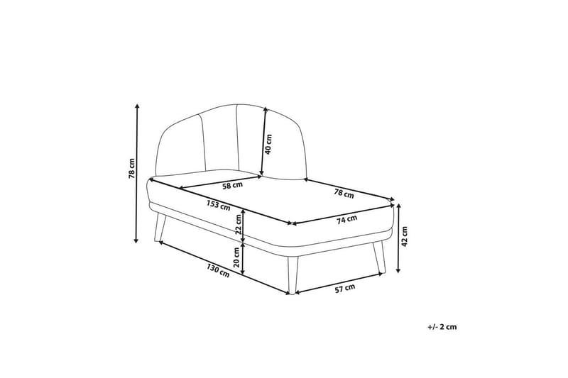 Schäslong Tanlay Brunt, gyllenbrun trä, Vänstervänd - Brunt, gyllenbrun trä, Vänstervänd - Möbler - Vardagsrum - Soffor - Modulsoffor - Hörnmodul