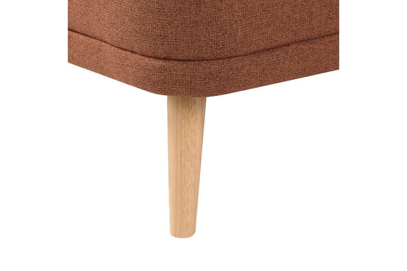 Schäslong Tanlay Brunt, gyllenbrun trä, Vänstervänd - Brunt, gyllenbrun trä, Vänstervänd - Möbler - Vardagsrum - Soffor - Modulsoffor - Hörnmodul