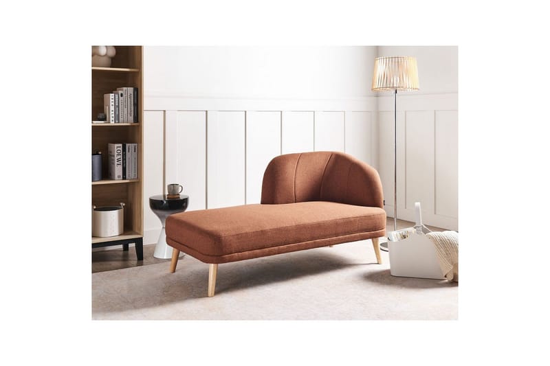 Schäslong Tanlay Brunt, gyllenbrut trä, Högervänd - Brunt, gyllenbrut trä, Högervänd - Möbler - Vardagsrum - Soffor - Modulsoffor - Hörnmodul