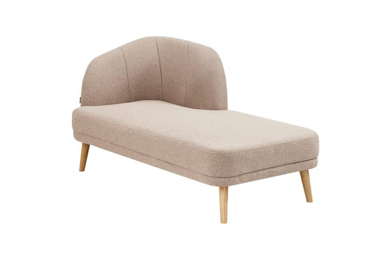 Schäslong Tanlay Brunt, ljust trä, Vänstervänd - Brunt, ljust trä, Vänstervänd - Möbler - Vardagsrum - Soffor - Modulsoffor - Hörnmodul