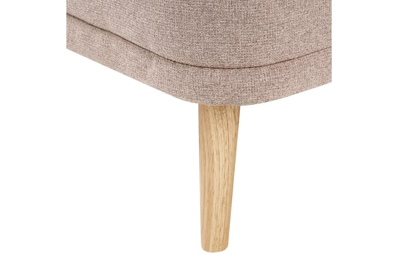 Schäslong Tanlay Brunt, ljust trä, Vänstervänd - Brunt, ljust trä, Vänstervänd - Möbler - Vardagsrum - Soffor - Modulsoffor - Hörnmodul