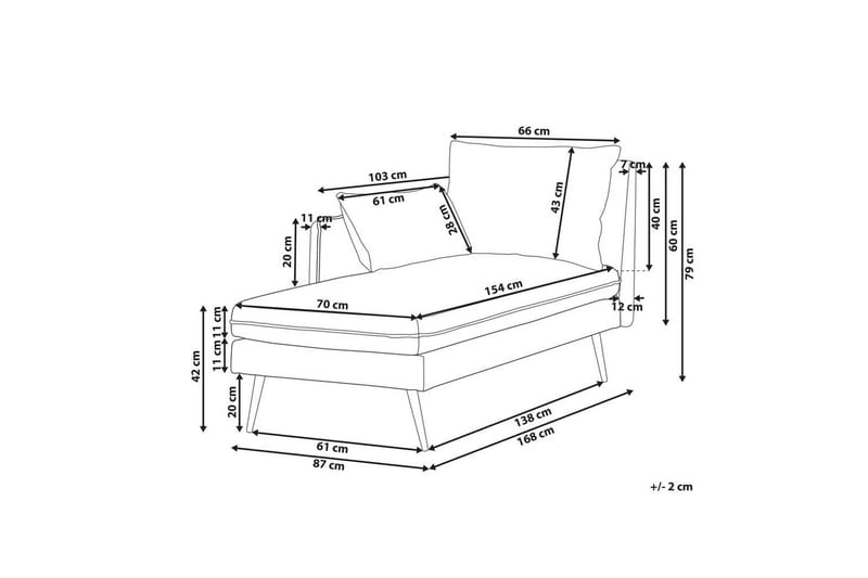 Schäslong Yerres Högervänd - Högervänd - Möbler - Vardagsrum - Soffor - Modulsoffor - Hörnmodul