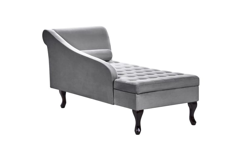 Schäslong Pessac Ljusgrå, svart, Högervänd - Ljusgrå, svart, Högervänd - Möbler - Vardagsrum - Soffor - Modulsoffor - Hörnmodul