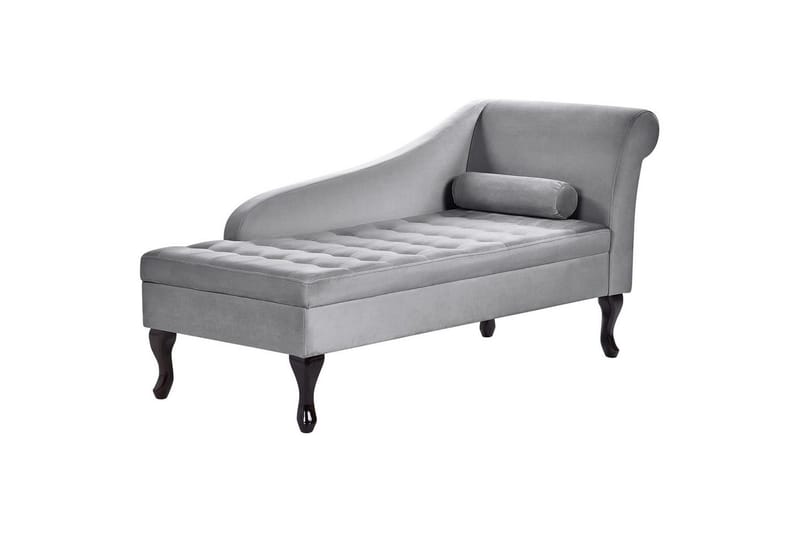 Schäslong Pessac Ljusgrå, svart, Högervänd - Ljusgrå, svart, Högervänd - Möbler - Vardagsrum - Soffor - Modulsoffor - Hörnmodul