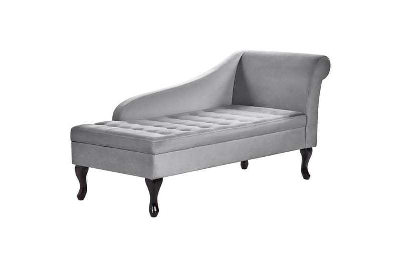 Schäslong Pessac Ljusgrå, svart, Högervänd - Ljusgrå, svart, Högervänd - Möbler - Vardagsrum - Soffor - Modulsoffor - Hörnmodul