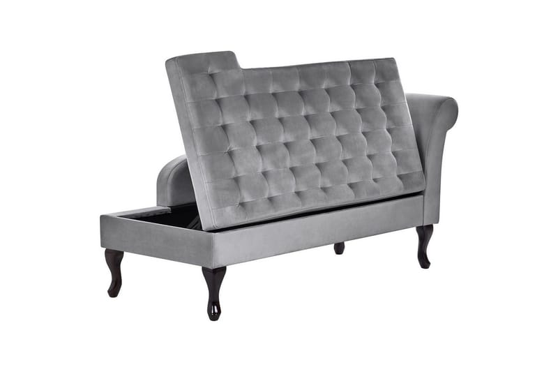 Schäslong Pessac Ljusgrå, svart, Högervänd - Ljusgrå, svart, Högervänd - Möbler - Vardagsrum - Soffor - Modulsoffor - Hörnmodul