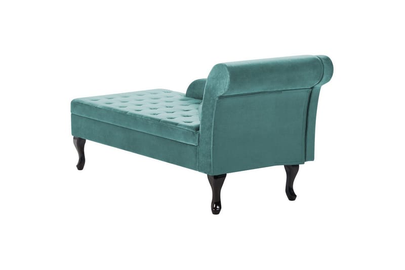 Schäslong Pessac Blå, Svart, Högervänd - Turkos - Möbler - Vardagsrum - Soffor - Modulsoffor - Hörnmodul