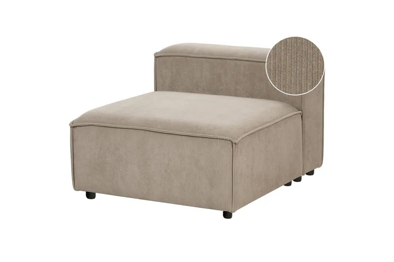 Sittsektion Ardal Taupe, svart, Manchestertyg, Taupe, svart, Manchestertyg