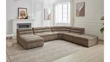 Valdoro Mittmodul i tyg 87 cm - Mink - Möbler - Vardagsrum - Soffor - Modulsoffor - Mittmodul