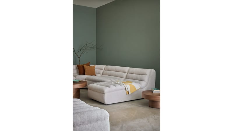 Valdoro Schäslong i tyg 168 cm - Beige - Möbler - Vardagsrum - Soffor - Modulsoffor - Hörnmodul