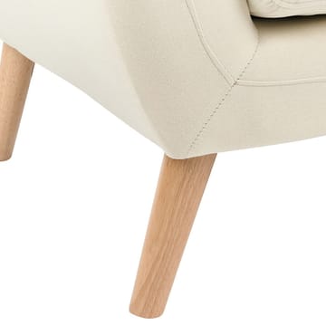 Motala 3-sits Tuftad Soffa i Tyg med Träben - Offwhite - Möbler - Vardagsrum - Soffor - 3-sits soffor